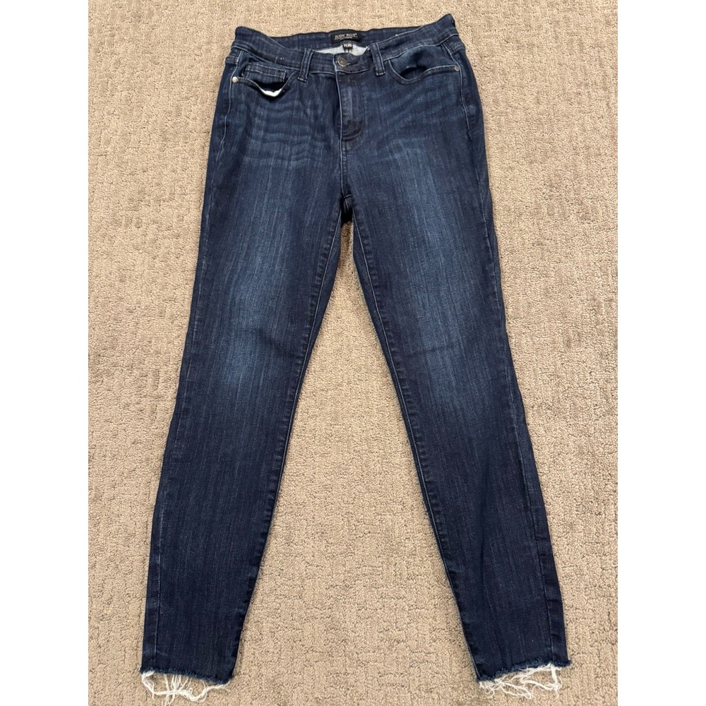 Judy Blue Skinny Fit Jeans Womens Size 11 / 30 Blue Dark Wash (C1)